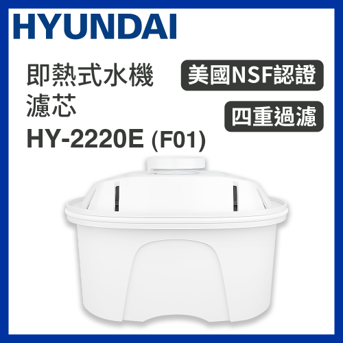 Hyundai - HY-2220E 即熱式水機濾芯 (F01) 效用時長根據自身水質而定