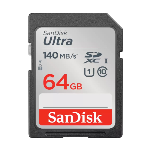 SanDisk - Ultra SD 64GB 140MB/S 記憶卡 (SDSDUNB-064G-GN6IN)