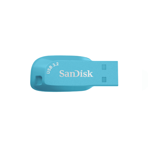 SanDisk - Ultra Shift USB 3.2 Gen 1 隨身碟 256GB - 天藍色 (SDCZ410-256G-G46BB) 手指