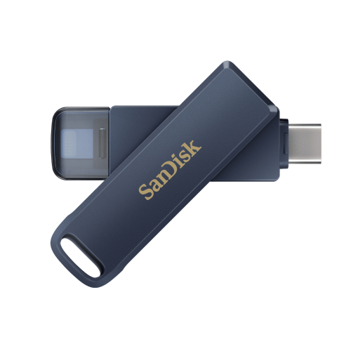 SanDisk - Phone Drive 雙用USB 256GB 金屬天藍 (SDIXD0N-256G-GN6NE) 適用於iPhone, iPad, Mac | Lightning & USB-C Type-C
