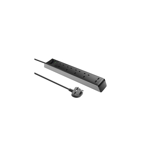 Targus - Smart Surge 4 位防雷 + 2 USB 拖板 (APS10AP-50 )