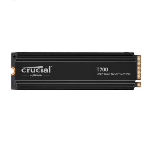 Crucial - Crucial T700 1TB PCIe Gen5 NVMe M.2 SSD  with Heat Sink CT1000T700SSD5