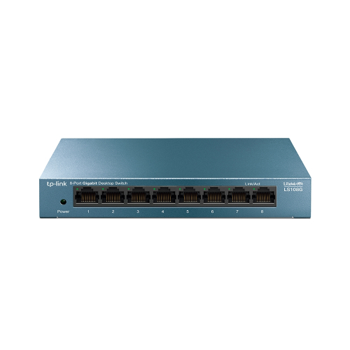 TP-Link - LS108G 8埠 10/100/1000Mbps 桌上型交換器