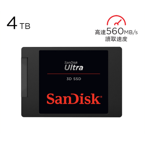 SanDisk Ultra 3D NAND Internal SSD 固態硬碟 (500GB-4TB)