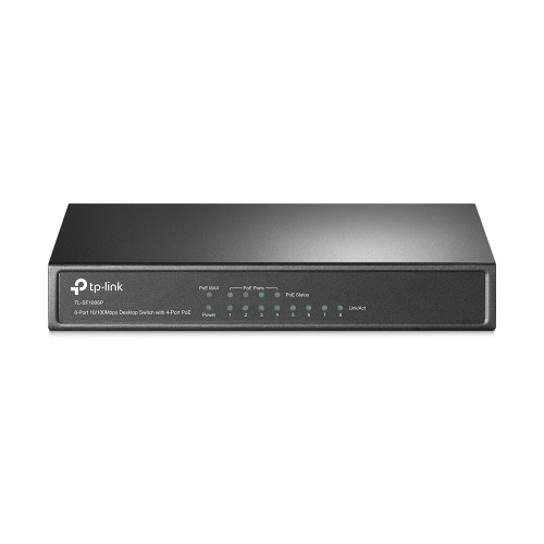 TP-Link - TL-SF1008LP 8Port 10/100Mbps 桌上型交換器 (含 4Port PoE+ POE)