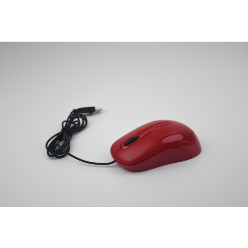 Atvio - 3鍵有線 USB 光學滑鼠 (紅色)