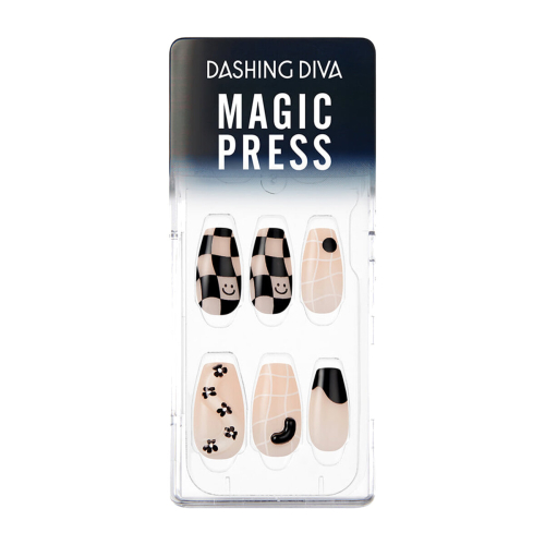 Dashing Diva - MAGIC PRESS 棋盤花路 美甲指甲貼片 (MDR3P044CF)
