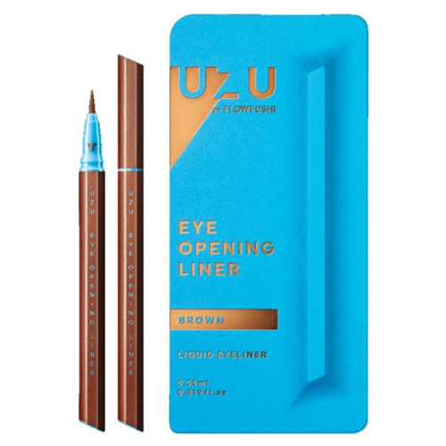 Flow Fushi - 日本製 UZU 熊野職人眼線液筆0.55G - 啡色 (藍色包裝)<平行進口>